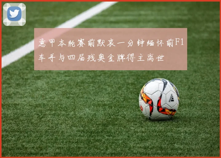 意甲本轮赛前默哀一分钟缅怀前F1车手与四届残奥金牌得主离世