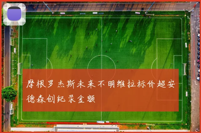 摩根罗杰斯未来不明维拉标价超安德森创纪录金额
